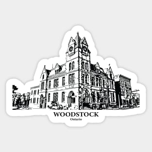 Woodstock - Ontario Sticker